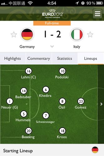 欧洲杯德国vs意大利交战记录
